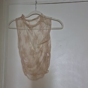 Sheer Lace Sleeveless Top